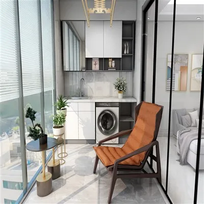 バルコニー用屋外収納キャビネット